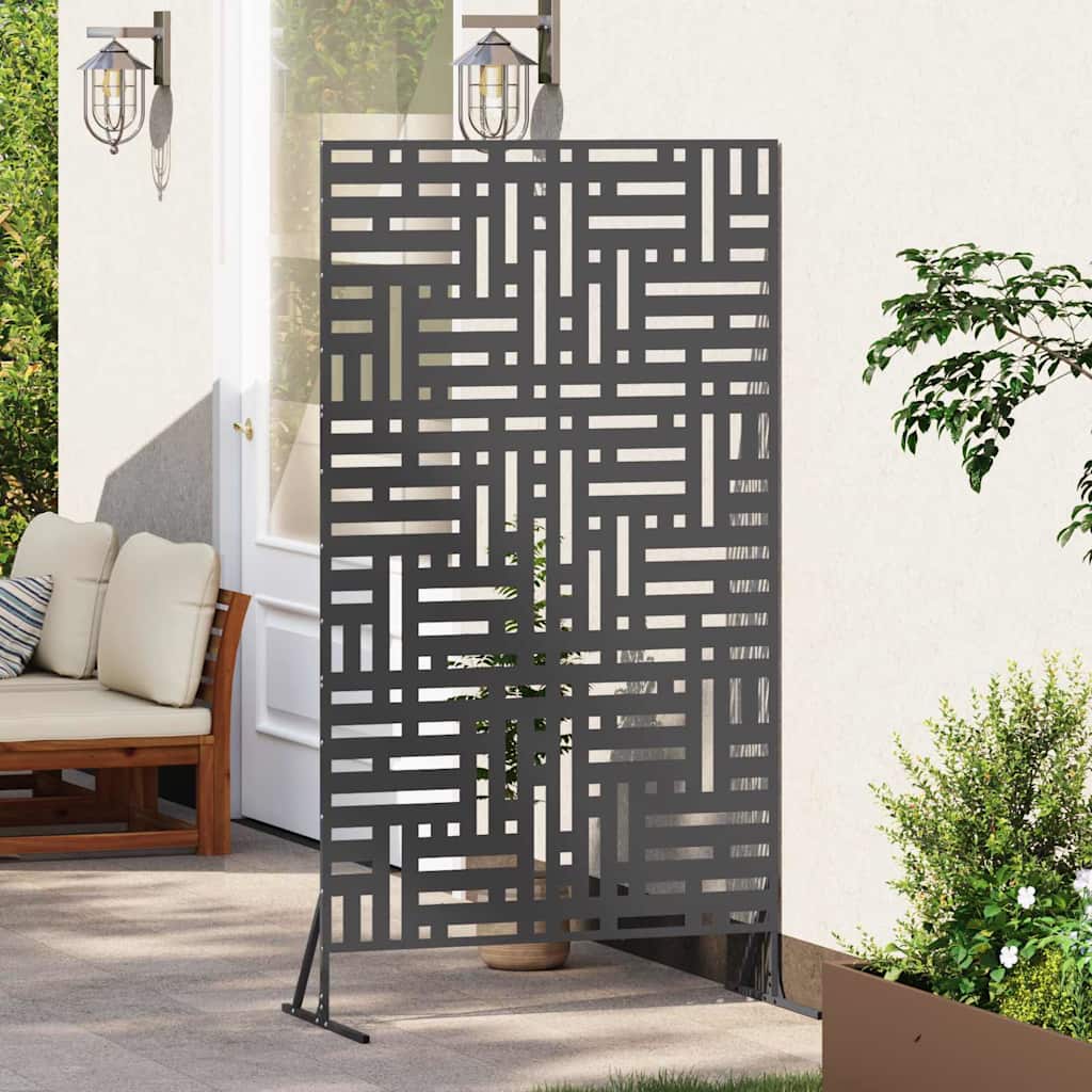 Zaslon za privatnost Crna 100 x 50 x 180 cm Čelik