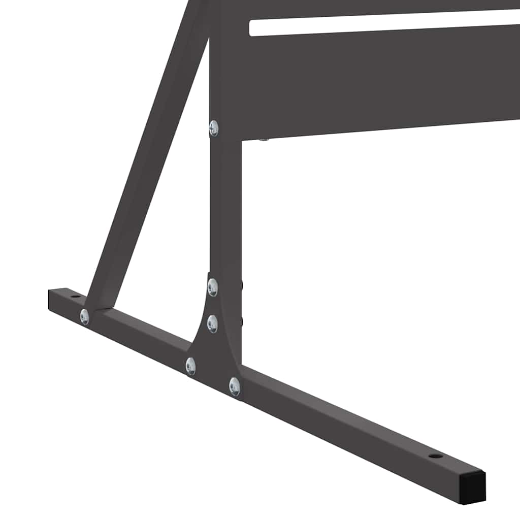 Zaslon za privatnost Crna 100 x 50 x 180 cm Čelik