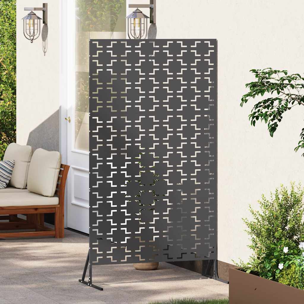 Zaslon za privatnost Crna 100 x 50 x 180 cm Čelik