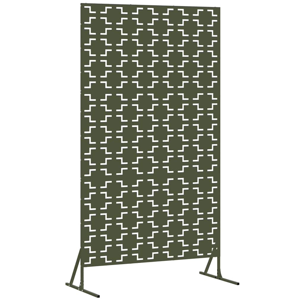 Zaslon za privatnost Maslinasta 100 x 50 x 180 cm Čelik