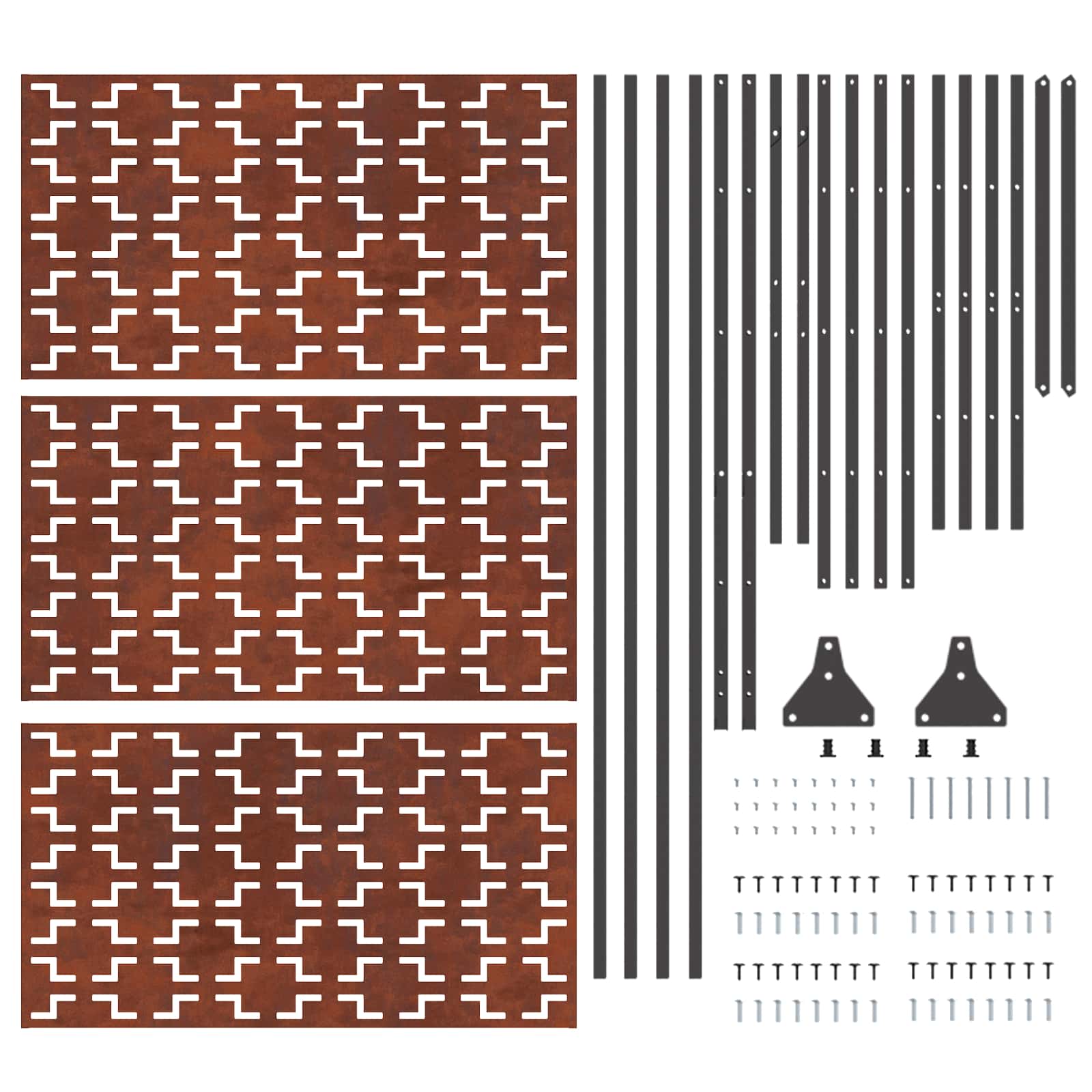 Zaslon za privatnost Siva 100 x 50 x 180 cm