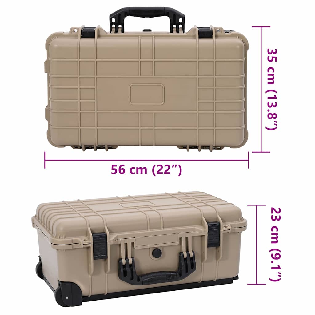 Čvrsti kofer Pijesak 56 x 35 x 23 cm Polipropilen i ABS