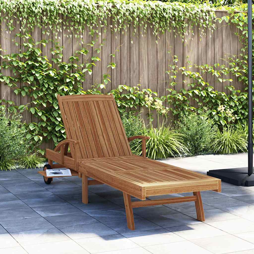 Ležaljka za sunčanje Smeđa 195 x 59 x 78,5 cm Čvrsto teak drvo
