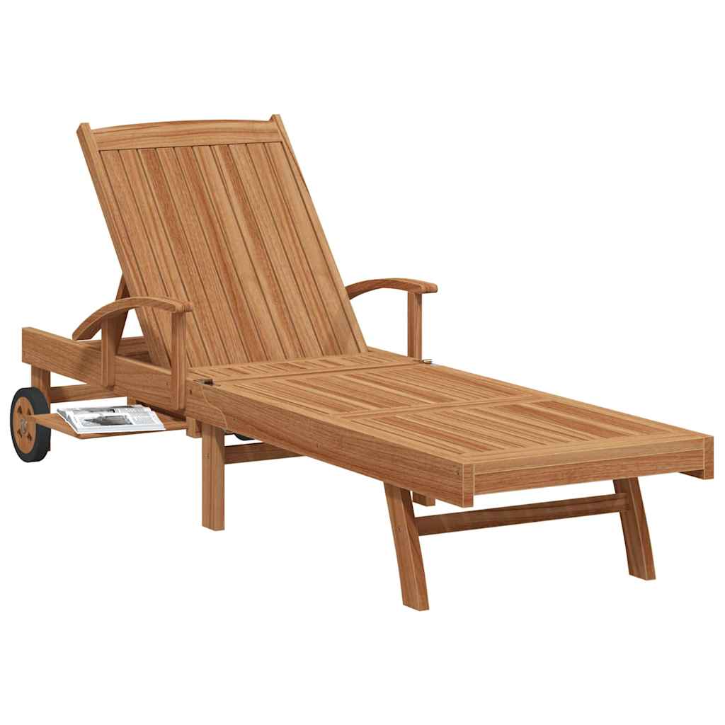 Ležaljka za sunčanje Smeđa 195 x 59 x 78,5 cm Čvrsto teak drvo
