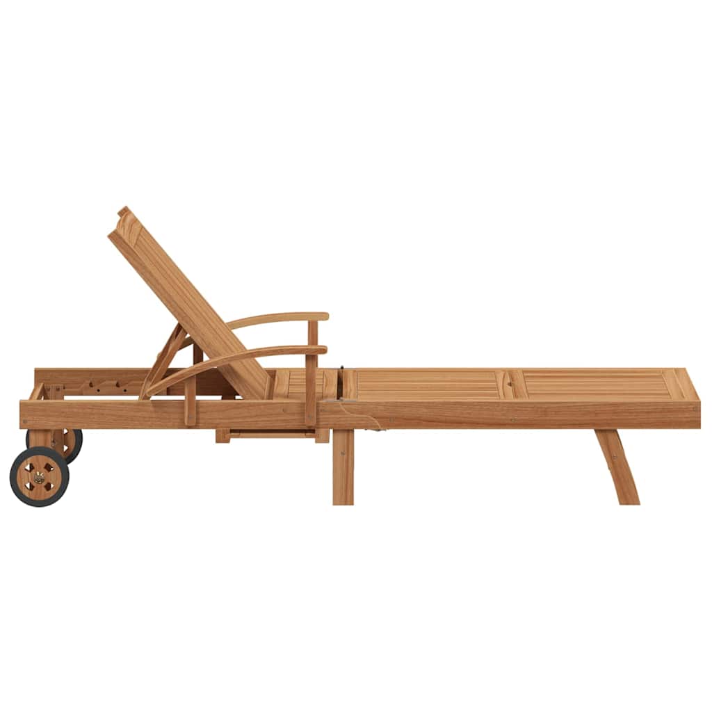Ležaljka za sunčanje Smeđa 195 x 59 x 78,5 cm Čvrsto teak drvo