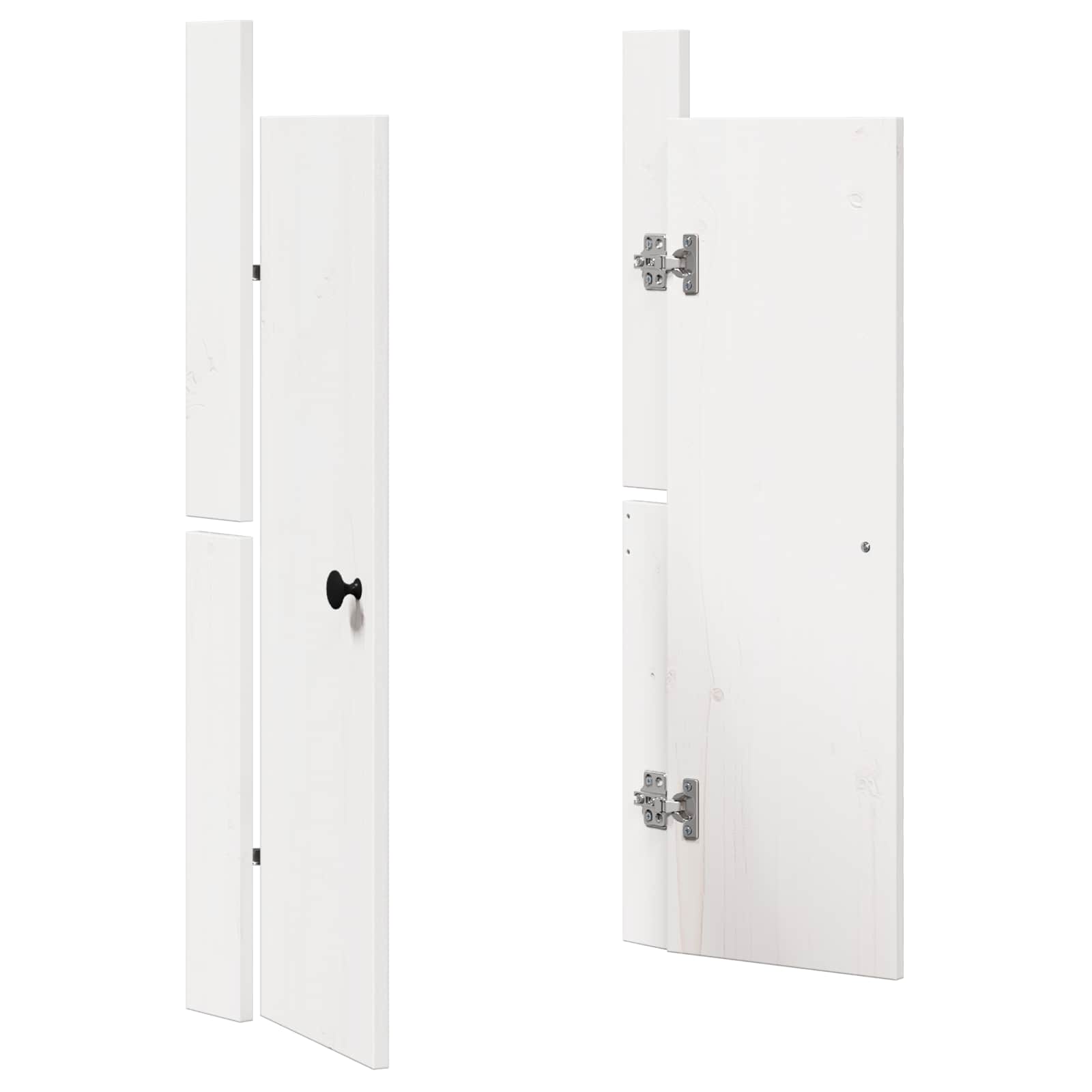 Kuhinjska vrata MEPPEL Bijelo 50 x 9 x 82 cm Čvrsto borovo drvo