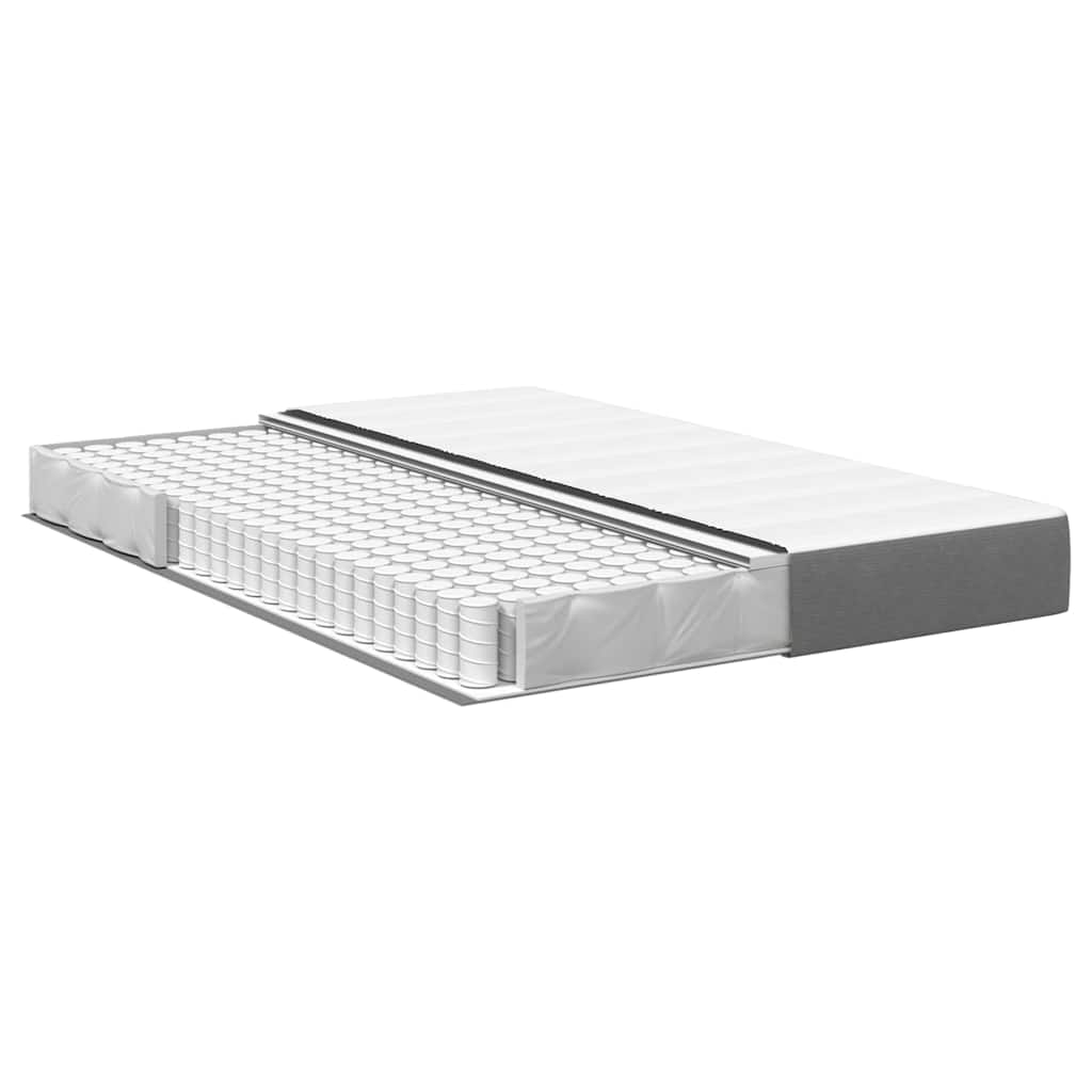 Madrac s madracem Svijetlo siva 140 x 190 cm tkanina