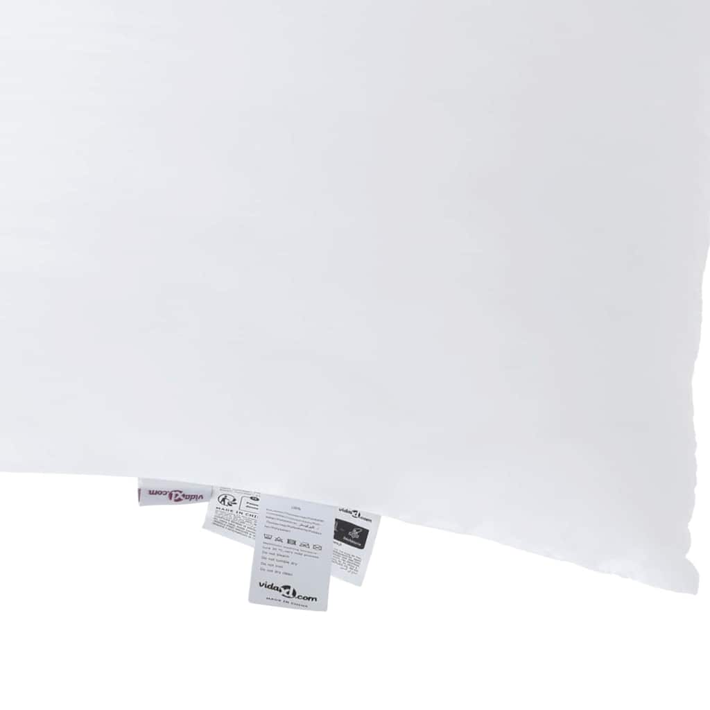 Jastuk s jastukom 2 pcs Bijelo 41 x 40 x 20 cm Poliester