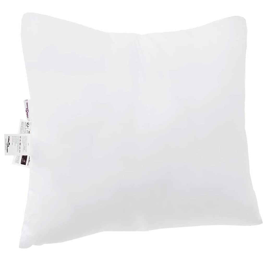 Jastuk s jastukom 2 pcs Bijelo 51 x 50 x 20 cm Poliester