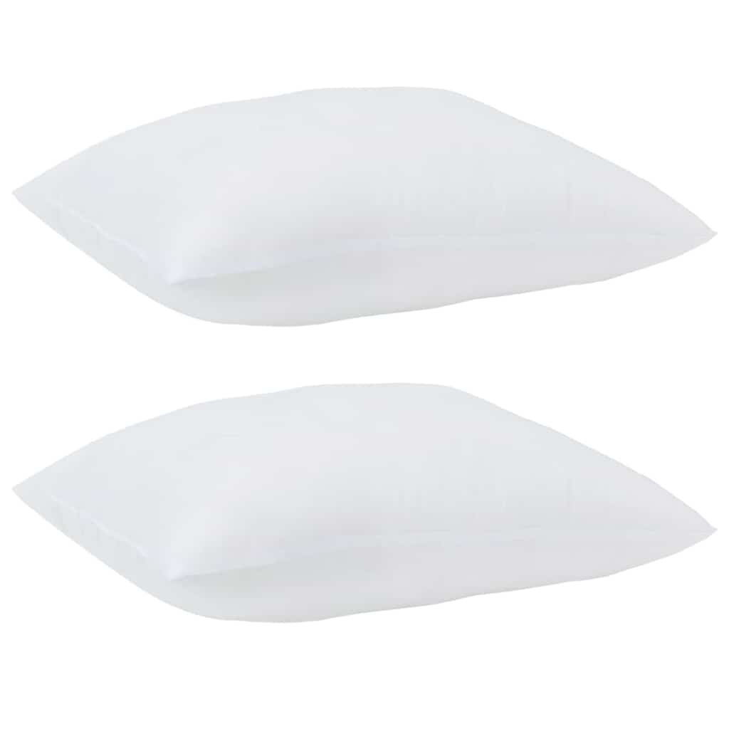 Jastuk s jastukom 2 pcs Bijelo 70 x 61 x 20 cm Poliester