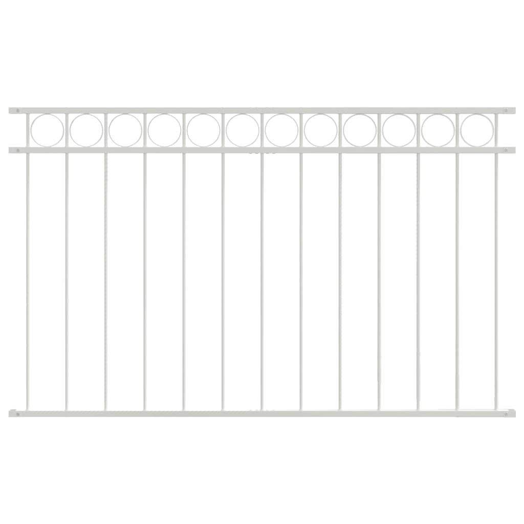 Element Ograde ASSEN Bijelo 170 x 80 cm Čelik