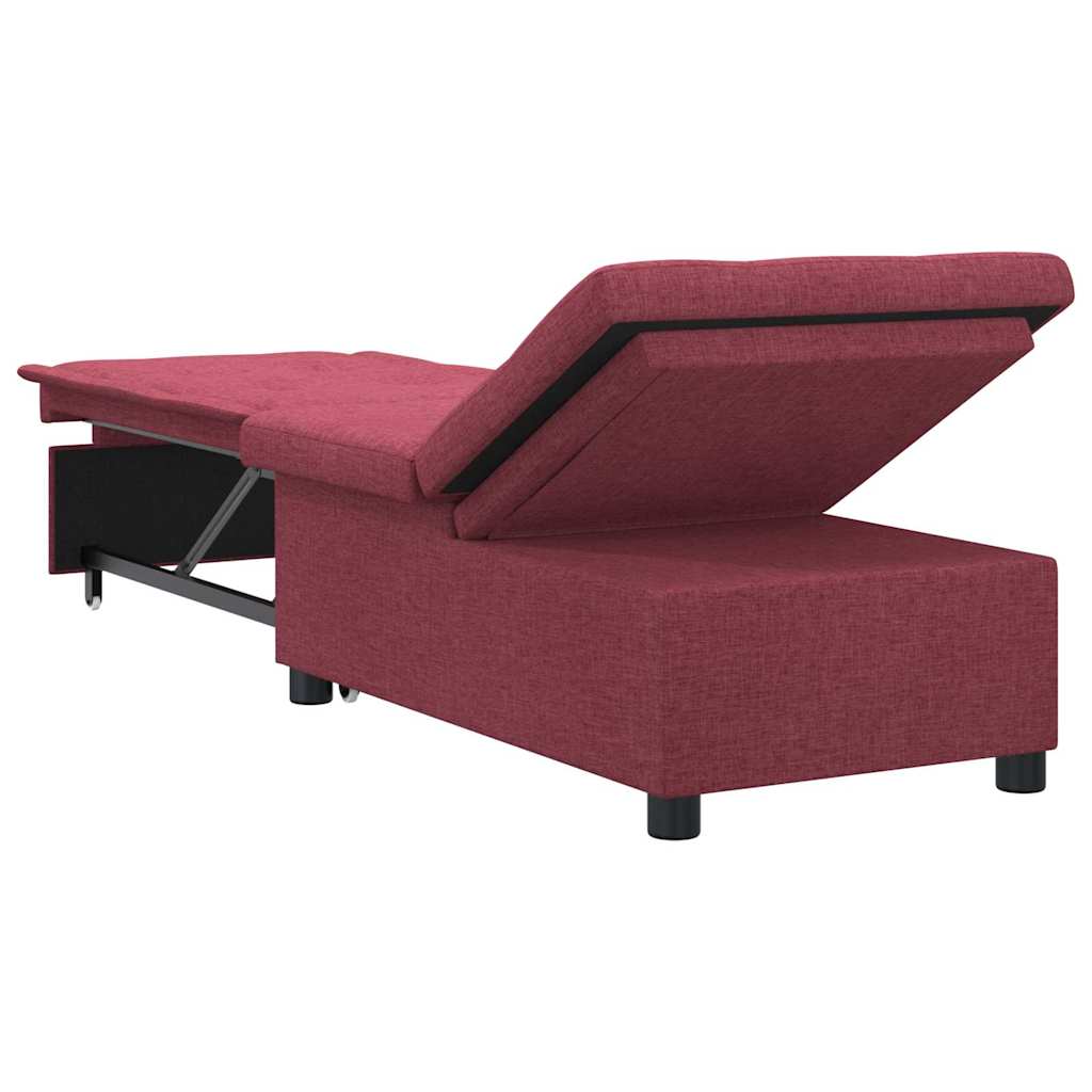 Krevet-sofa na razvlačenje Vinska crvena 194 x 50 x 82 cm