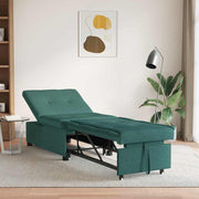 Krevet-sofa na razvlačenje Tamnozelena 194 x 50 x 82 cm tkanina