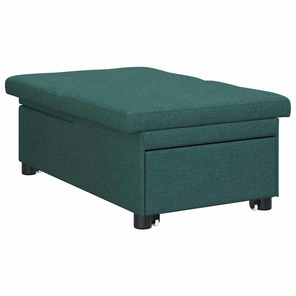 Krevet-sofa na razvlačenje Tamnozelena 194 x 50 x 82 cm tkanina