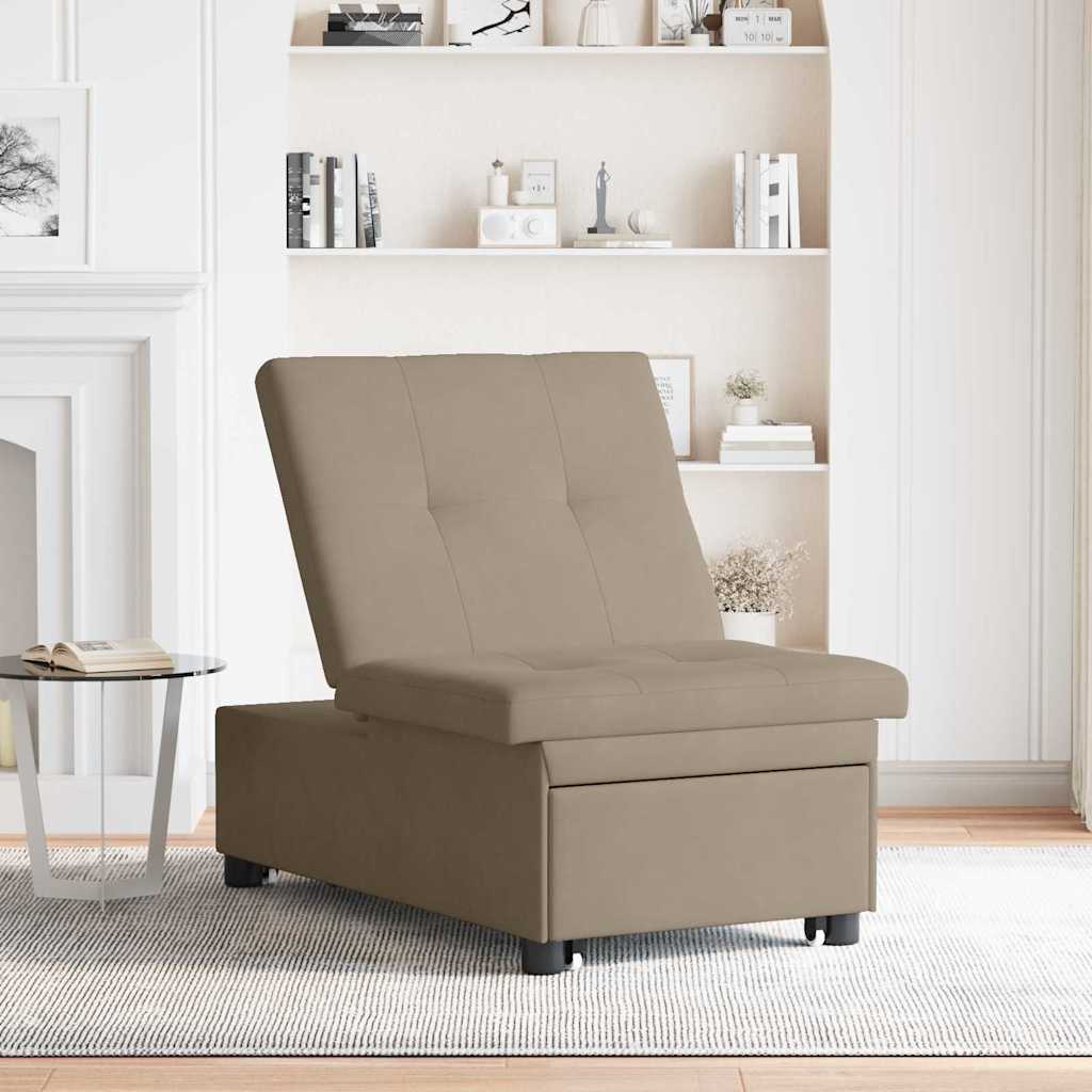 Krevet-sofa na razvlačenje Sivo-smeđa 194 x 67 x 82 cm