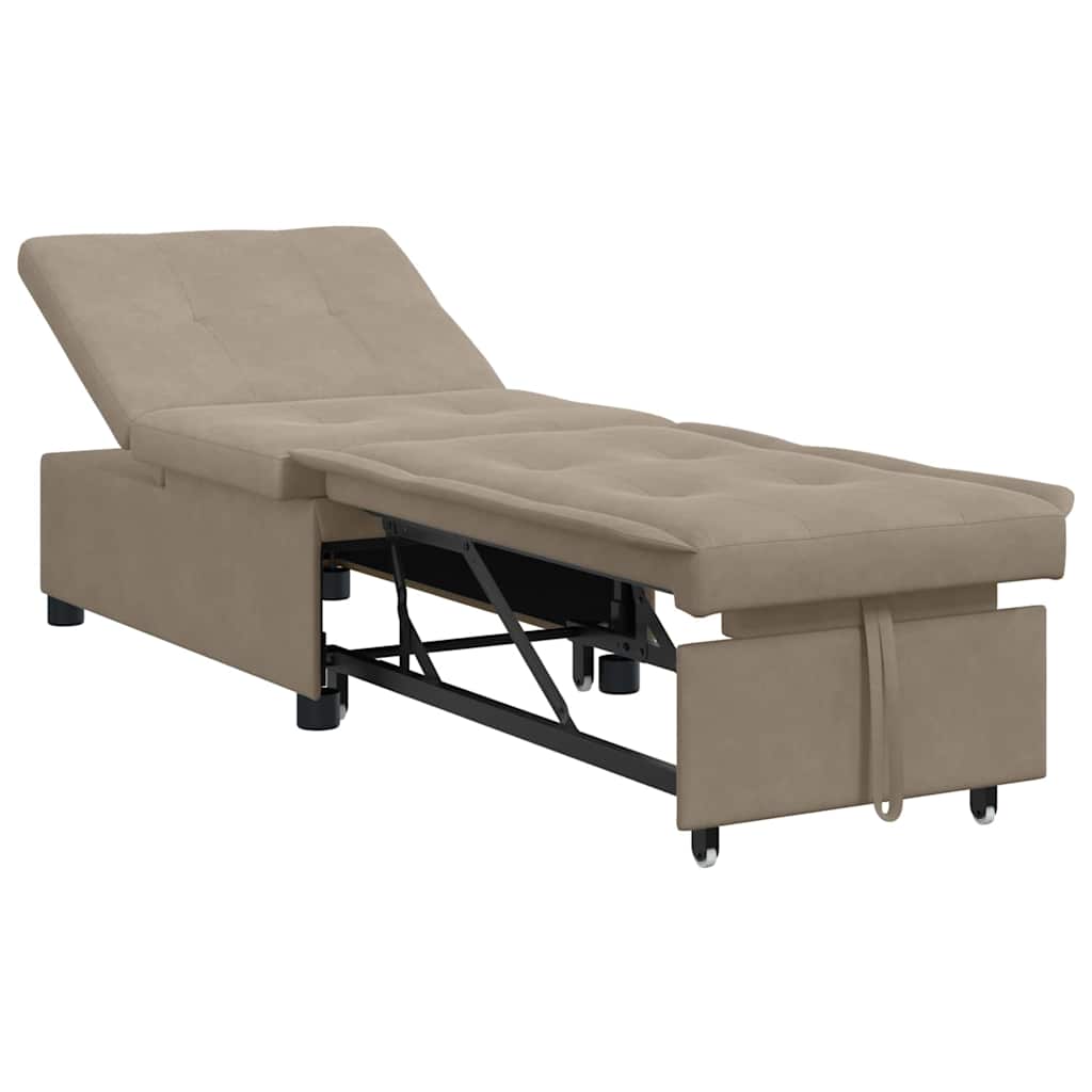 Krevet-sofa na razvlačenje Sivo-smeđa 194 x 67 x 82 cm