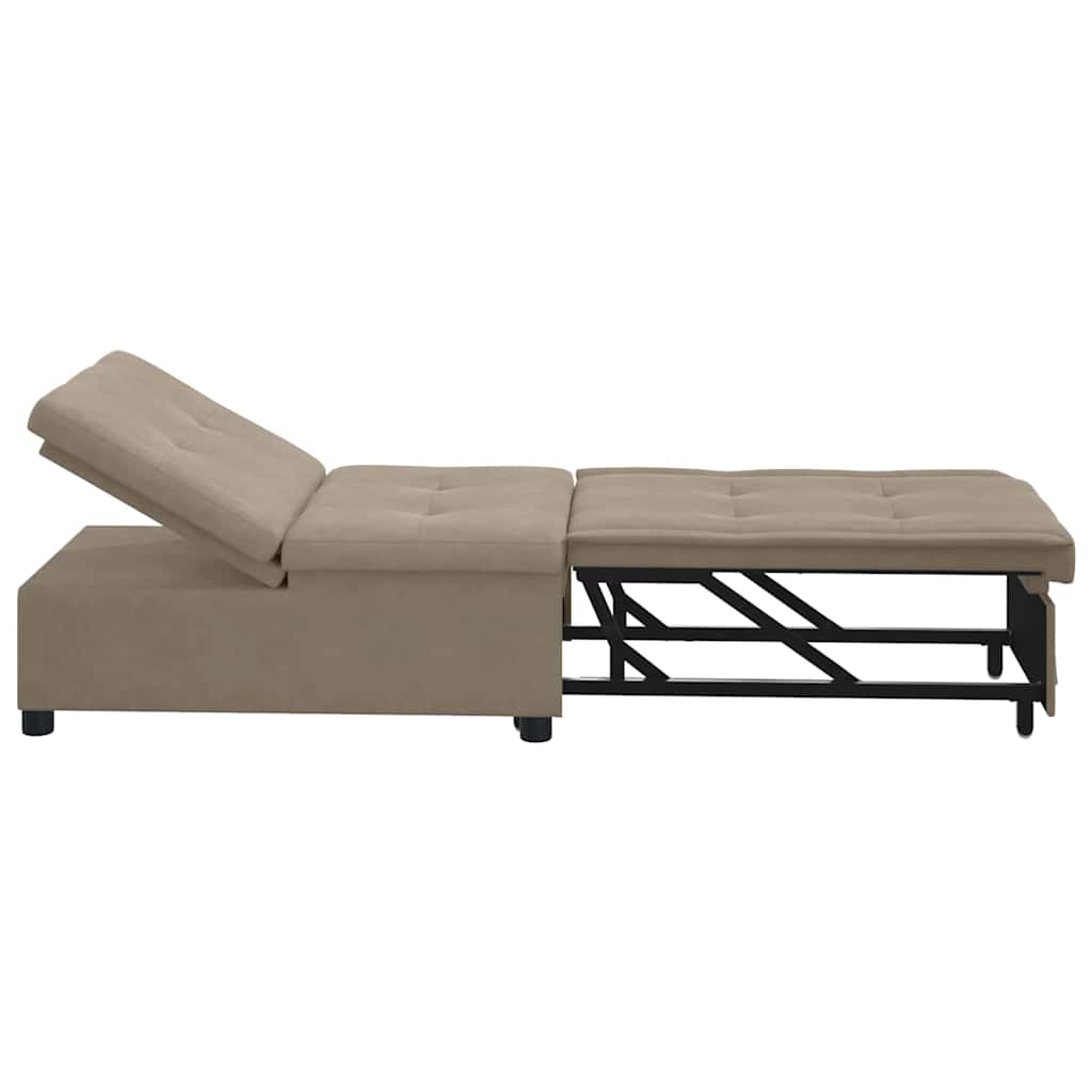 Krevet-sofa na razvlačenje Sivo-smeđa 194 x 67 x 82 cm