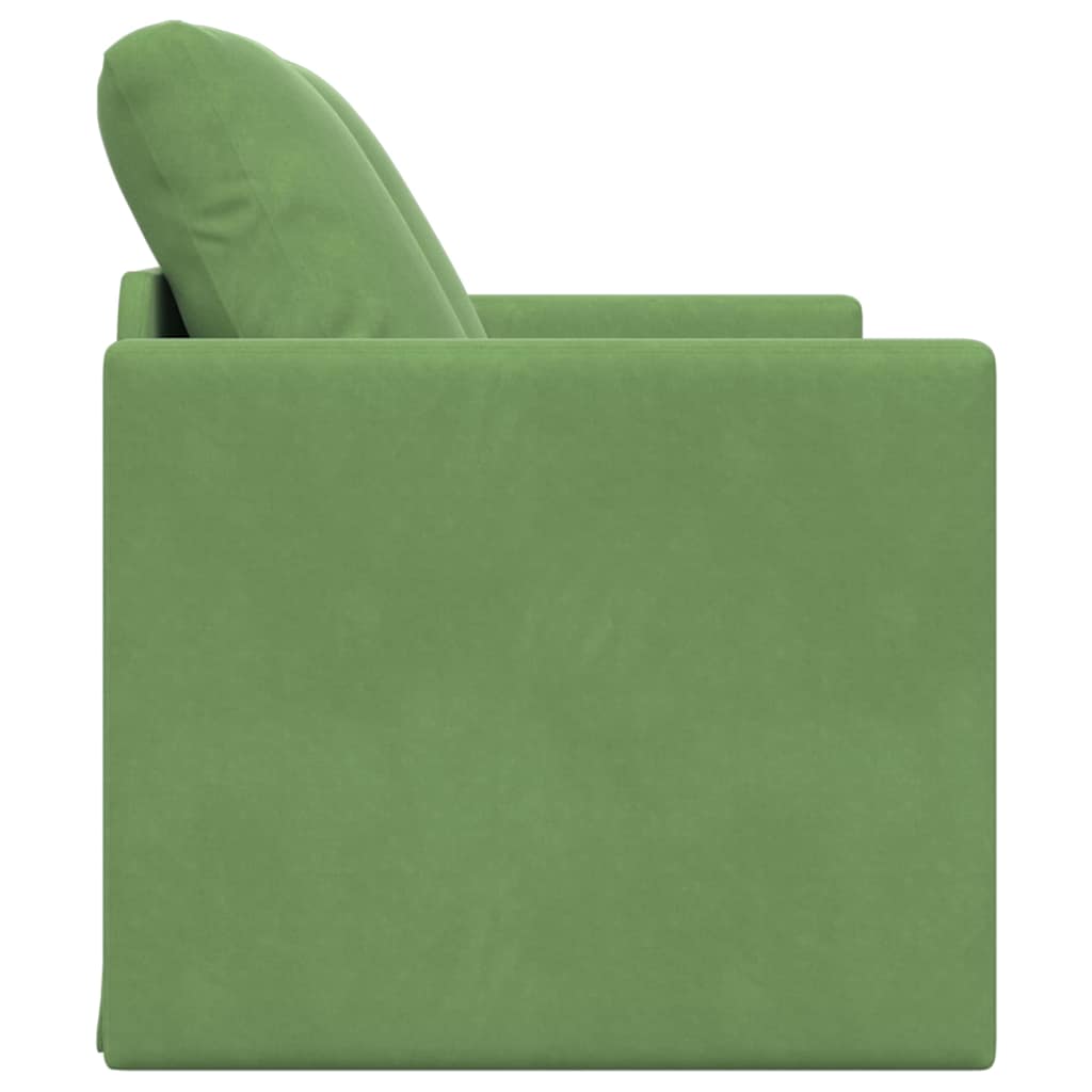 Krevet na razvlačenje Svijetlo zelena 204 x 122 x 60 cm Baršun