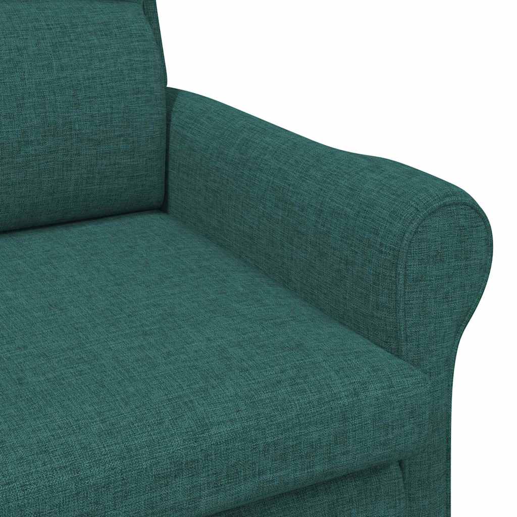 fotelja Tamnozelena tkanina