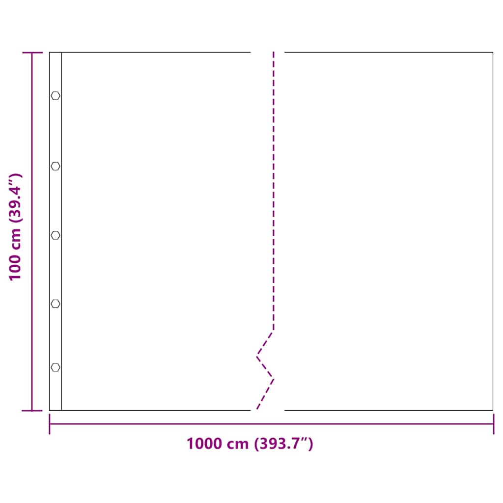 Barijera za korijenje Crna 1 x 10 m Polietilen