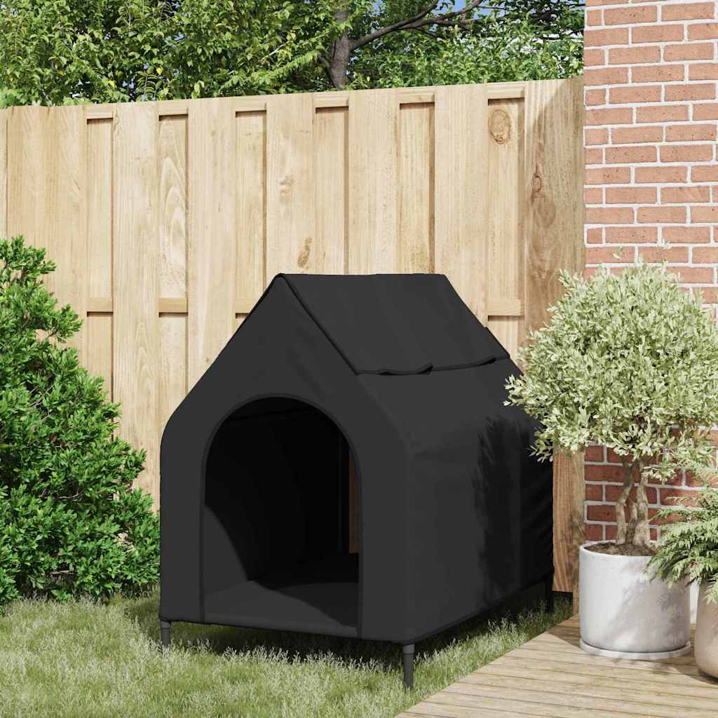 Kućica za kućne ljubimce Crna 110 x 75 x 90 cm Čelik