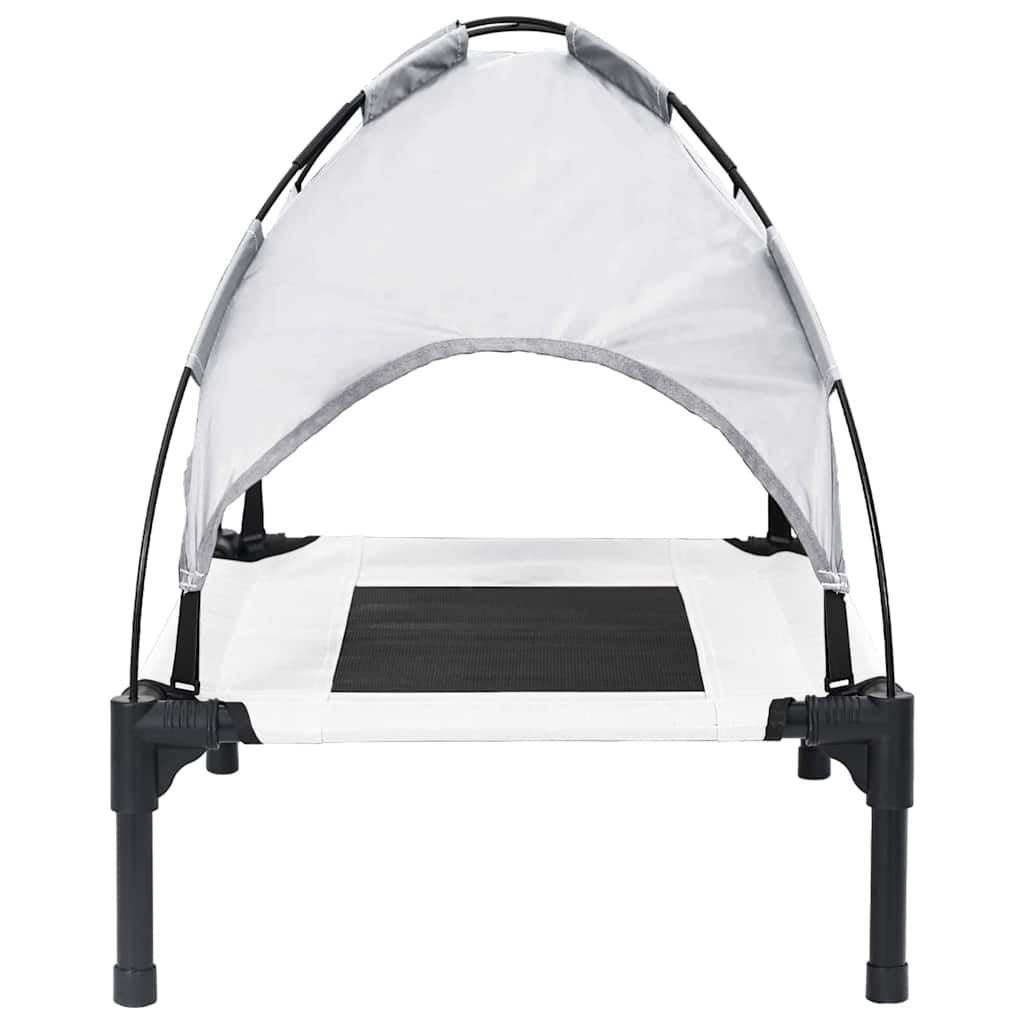 Krevet za psa Srebrno Siva 62 x 48 x 61 cm Čelik
