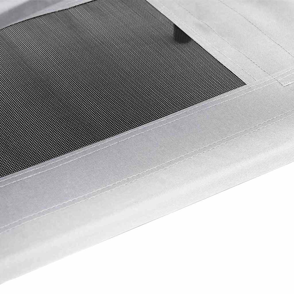 Krevet za psa Srebrno Siva 122 x 93 x 106,5 cm Čelik