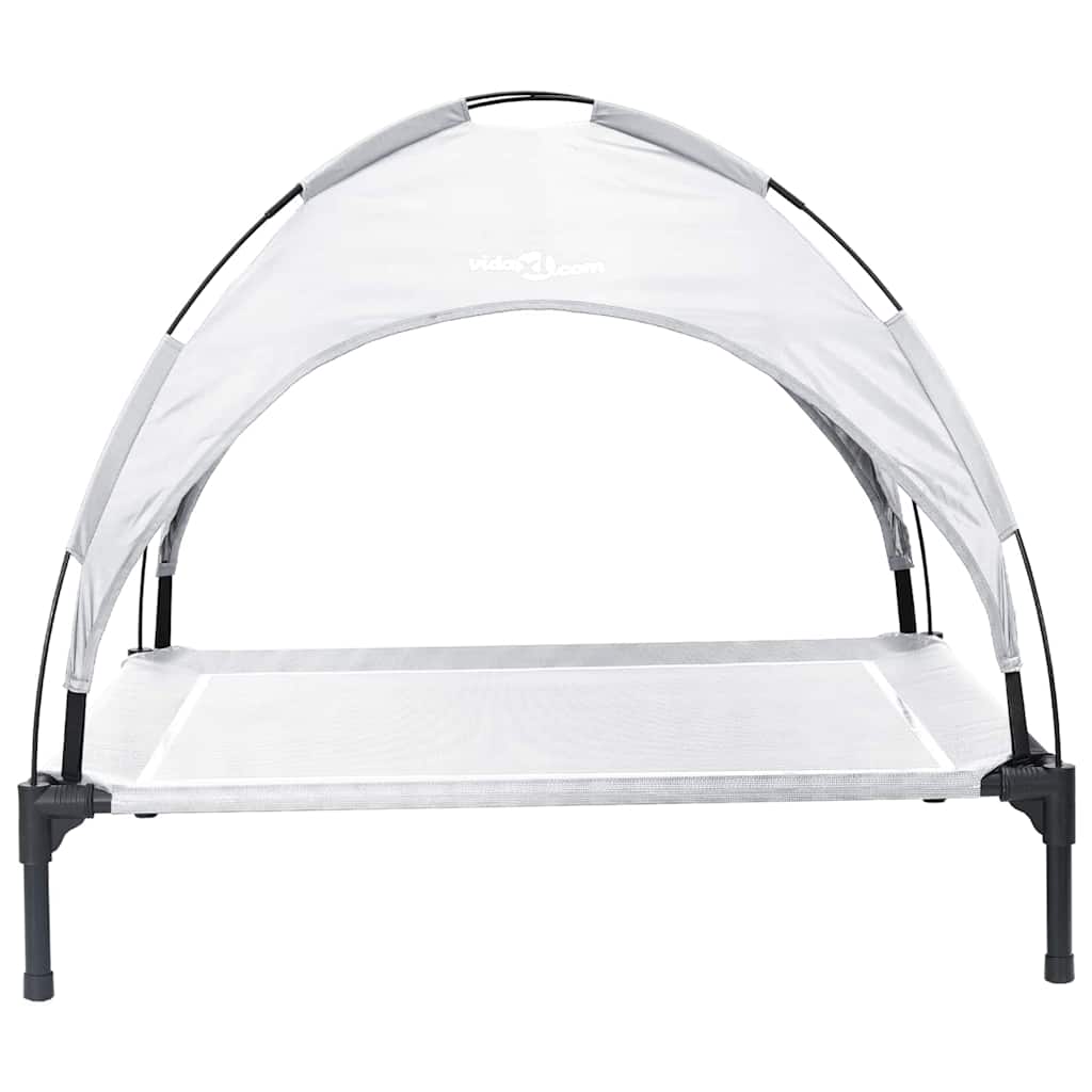 Krevet za psa Srebrno Siva 104 x 86 x 84,5 cm Čelik