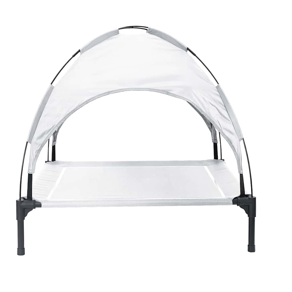 Krevet za psa Srebrno Siva 104 x 86 x 84,5 cm Čelik