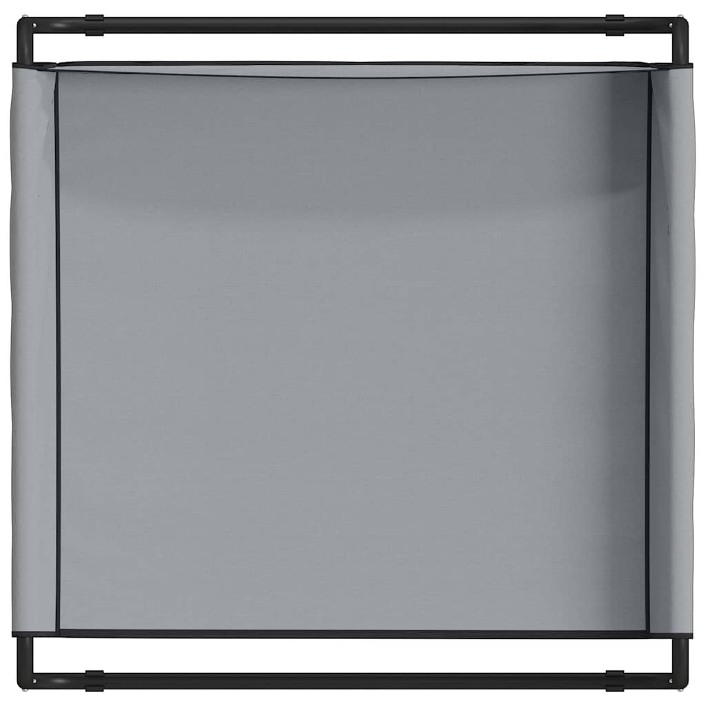 Krevet za psa Svijetlo siva 85 x 85 x 33 cm Čelik