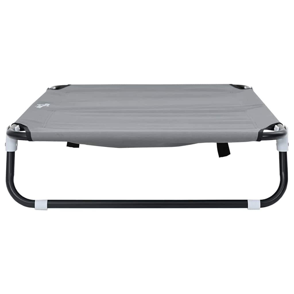 Krevet za psa Svijetlo siva 90 x 55 x 18 cm Čelik