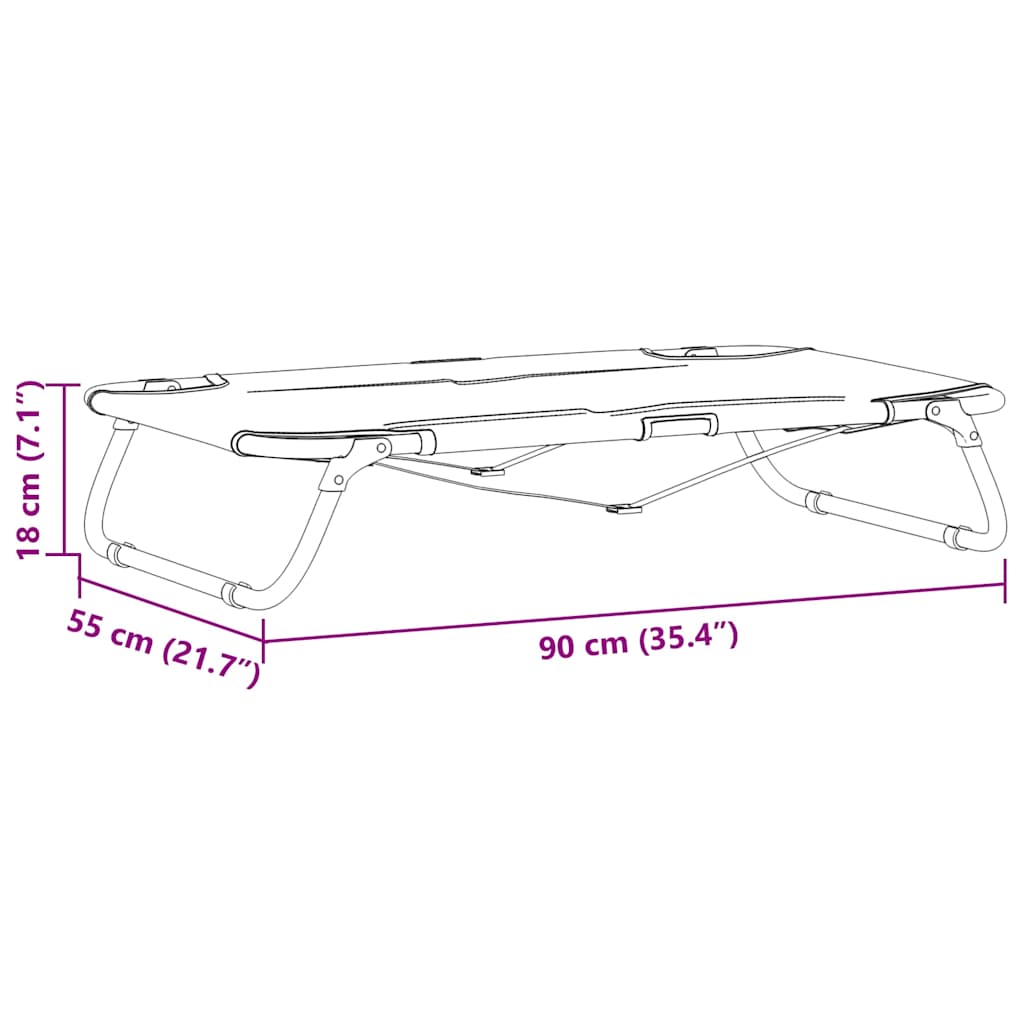 Krevet za psa Svijetlo siva 90 x 55 x 18 cm Čelik