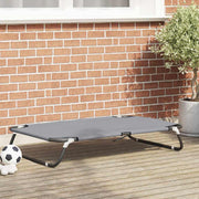 Krevet za psa Svijetlo siva 105 x 65 x 18 cm Čelik