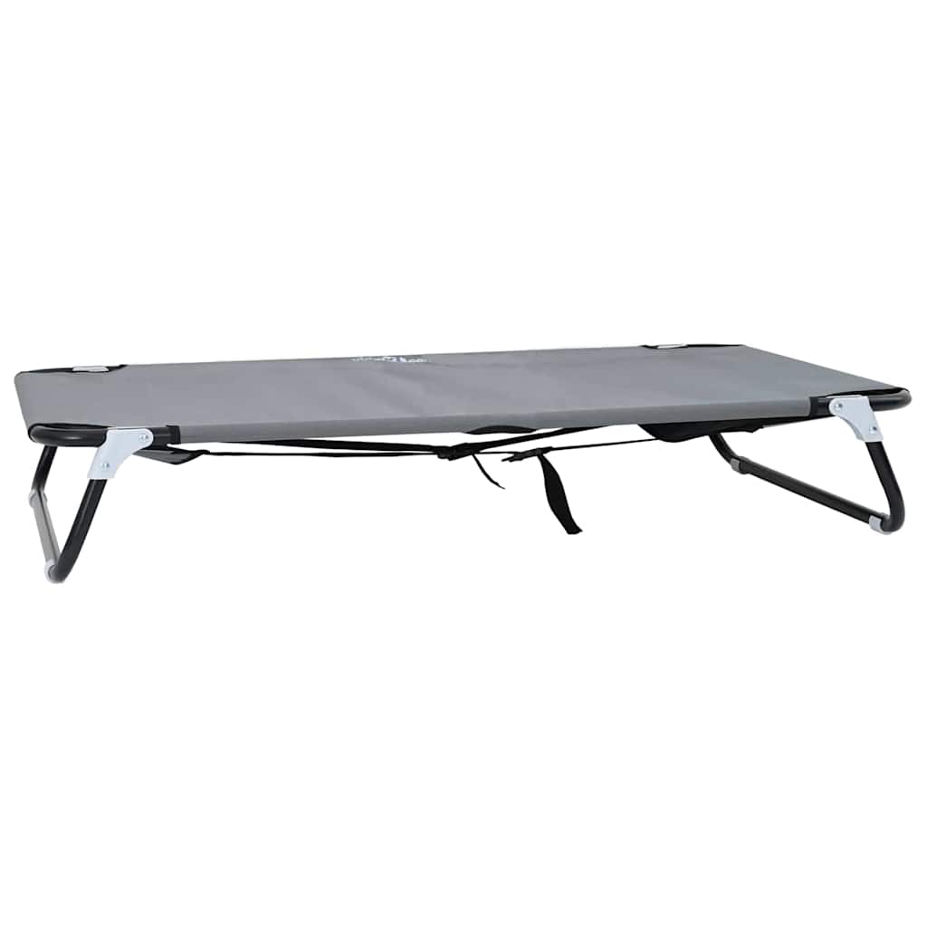 Krevet za psa Svijetlo siva 105 x 65 x 18 cm Čelik