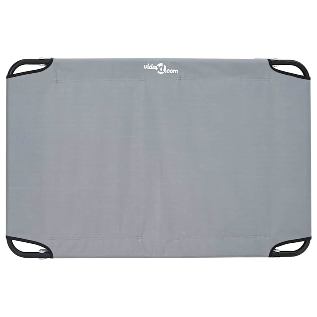 Krevet za psa Svijetlo siva 105 x 65 x 18 cm Čelik
