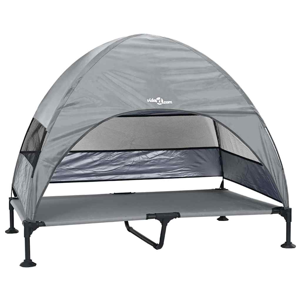 Povišeni krevet za pse Svijetlo siva 127 x 81 x 108 cm