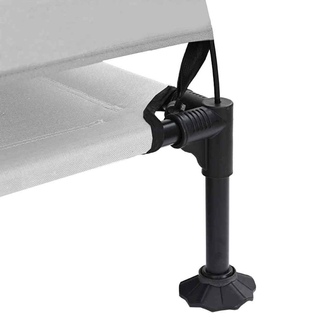 Povišeni krevet za pse Srebrno Siva 127 x 81 x 108 cm
