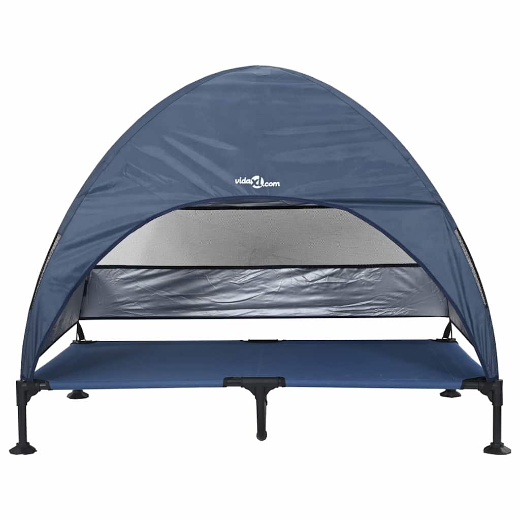 Povišeni krevet za pse Mornarsko plava 127 x 81 x 108 cm