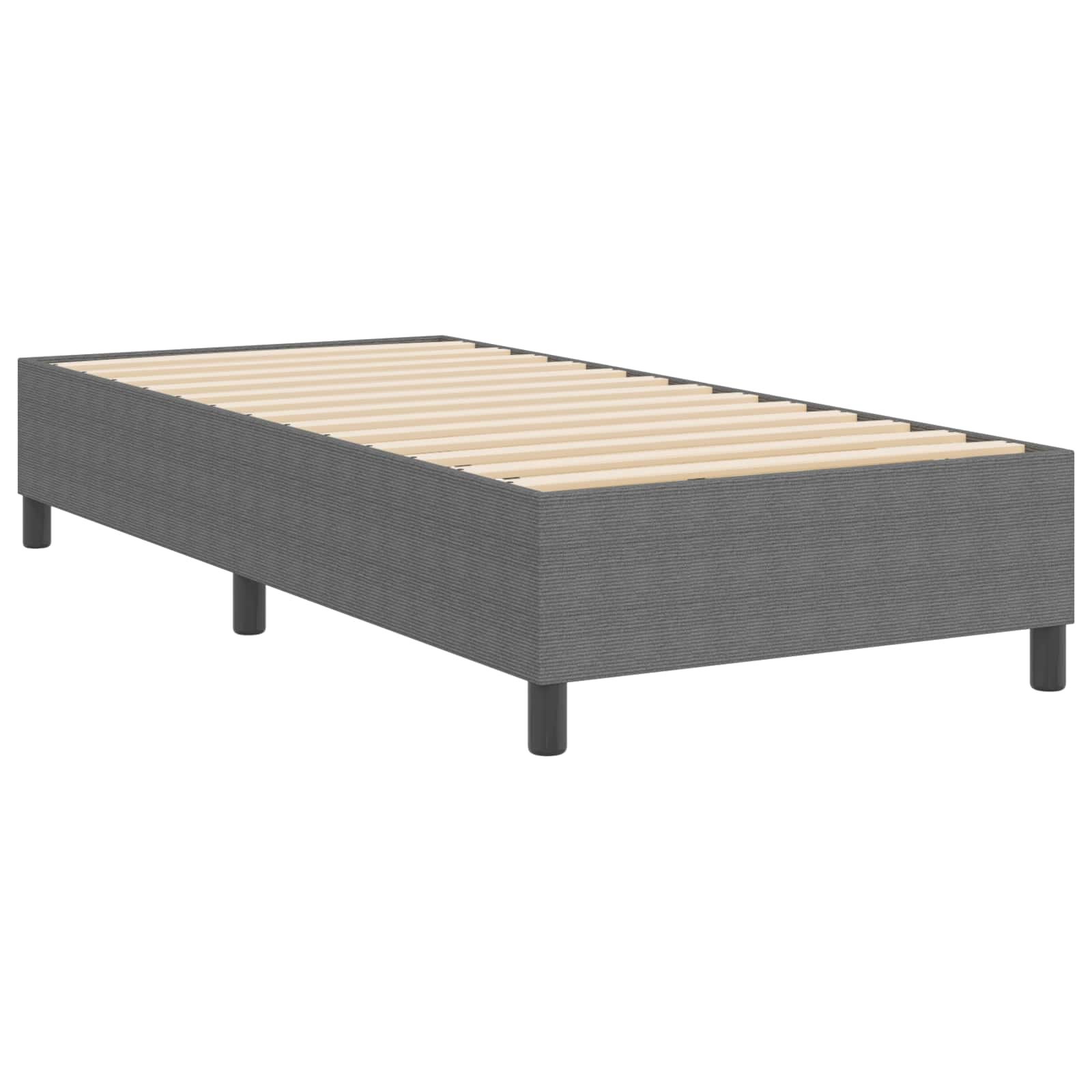 Krevetna platforma Svijetlo siva 90 x 190 cm Kordura tekstil