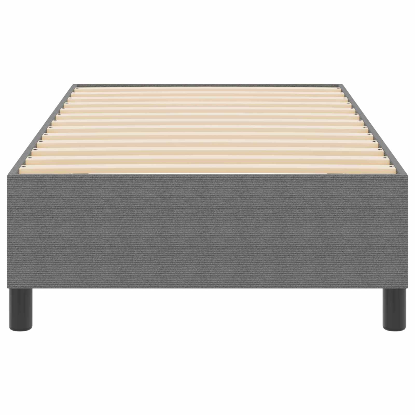 Krevetna platforma Svijetlo siva 90 x 190 cm Kordura tekstil