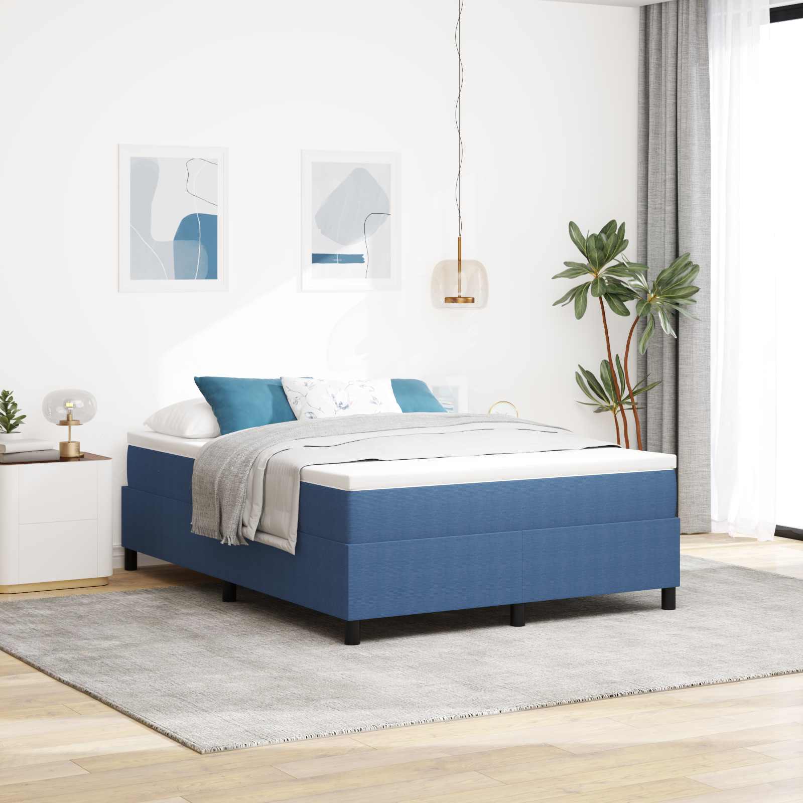 Krevetna platforma Plava 140 x 200 cm Kordura tekstil