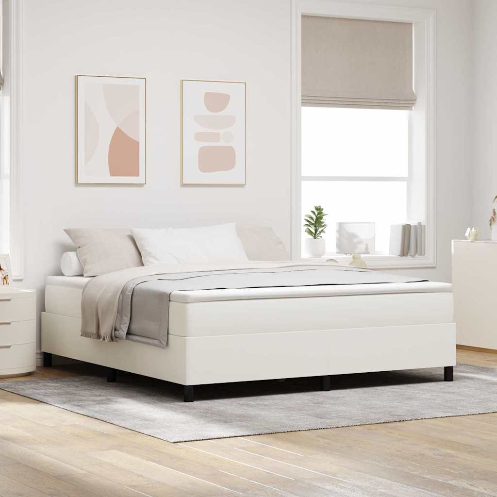Krevetna platforma Krema 180 x 200 cm Kordura tekstil