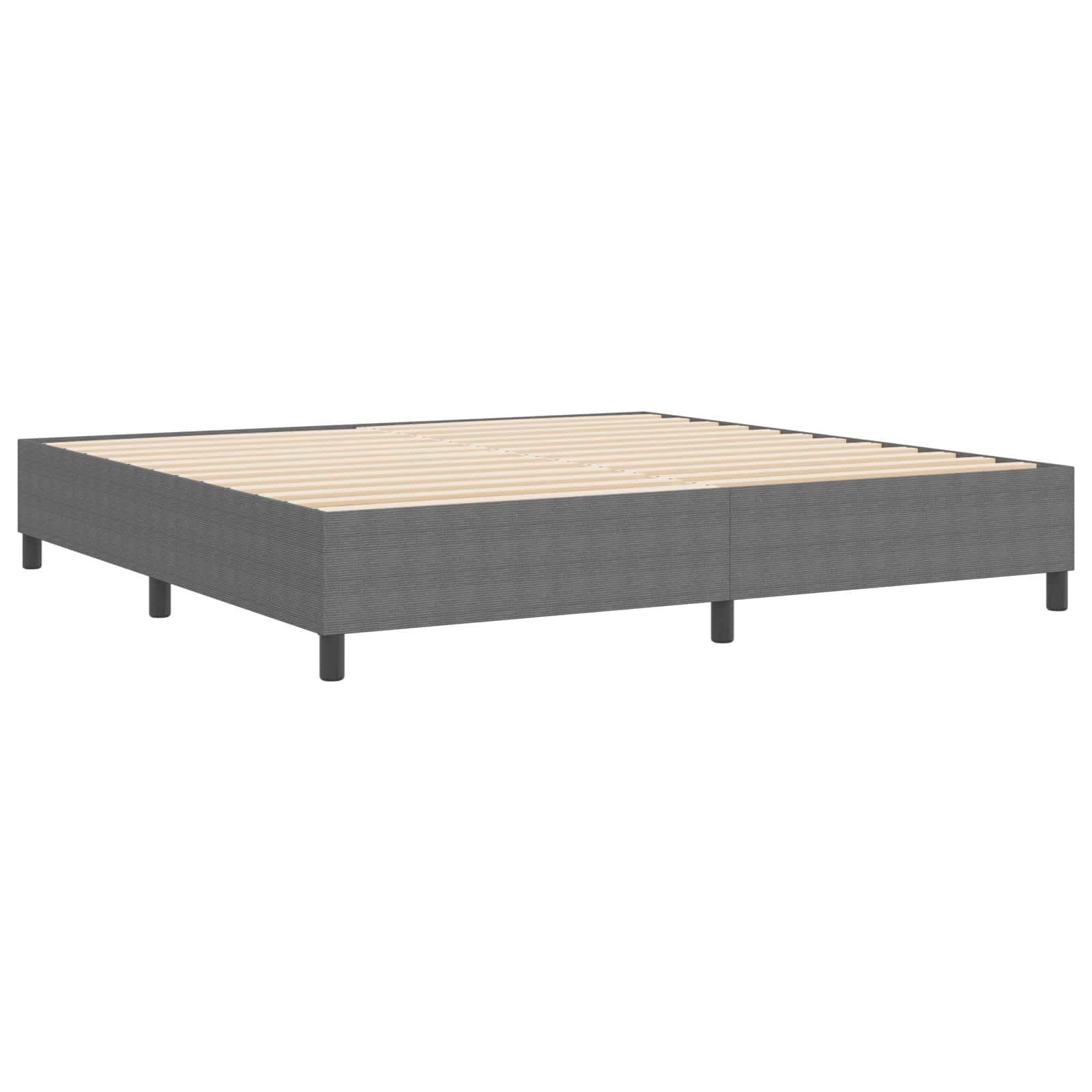 Krevetna platforma Svijetlo siva 200 x 200 cm Kordura tekstil