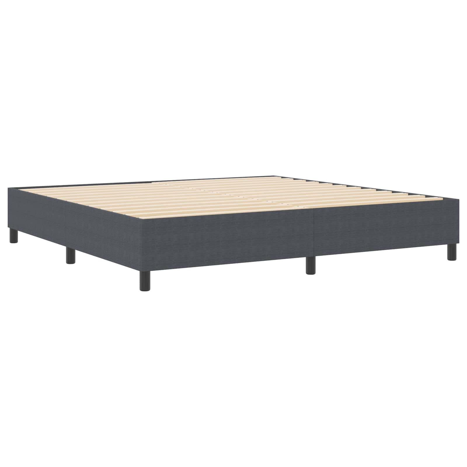 Krevetna platforma Tamno siva 200 x 200 cm Kordura tekstil