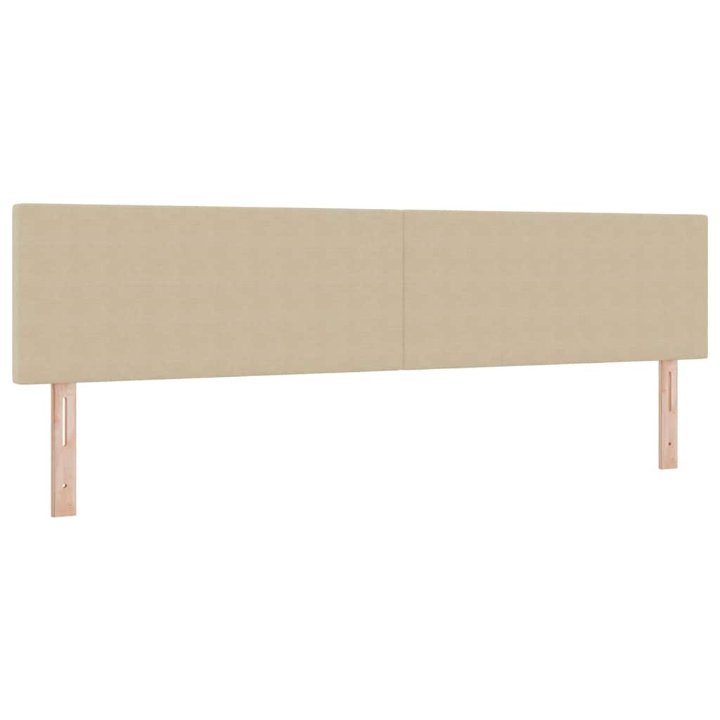 Krevet s opruga kutije Svijetlo siva i bijela. 200 x 200 cm