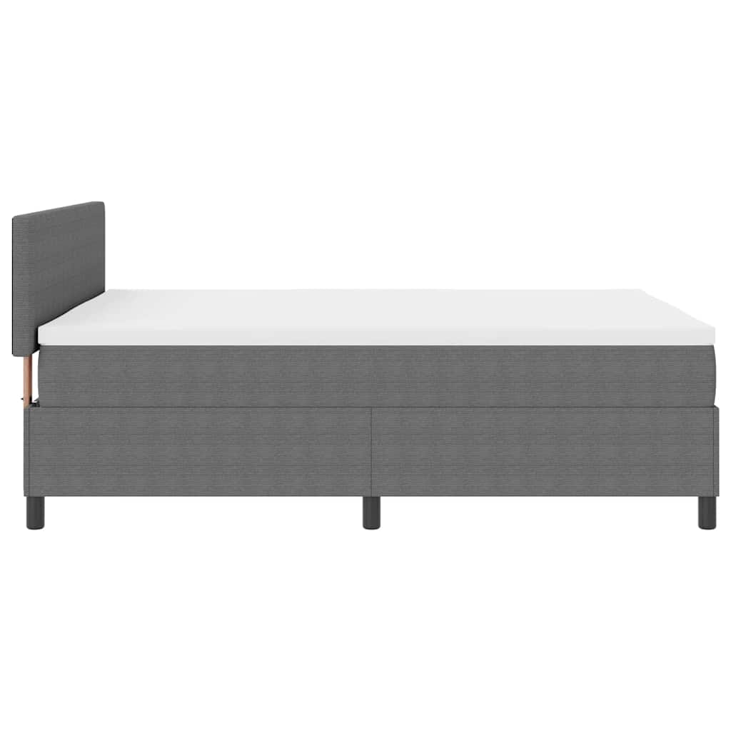 LED Box Spring Krevet Svijetlo siva i bijela. 160 x 200 cm
