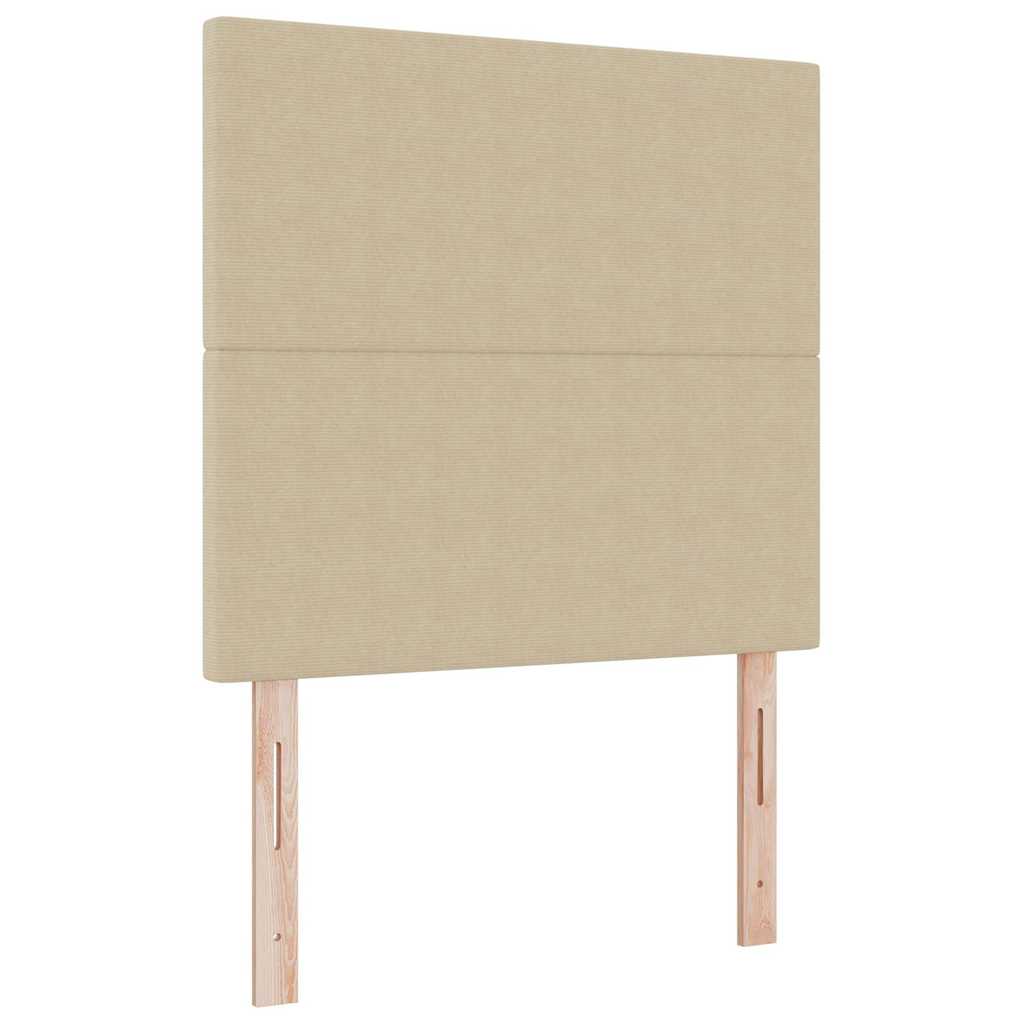 LED Box Spring Krevet Svijetlo siva i bijela. 100 x 200 cm