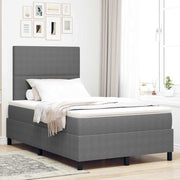 LED Box Spring Krevet Svijetlo siva i bijela. 120 x 200 cm