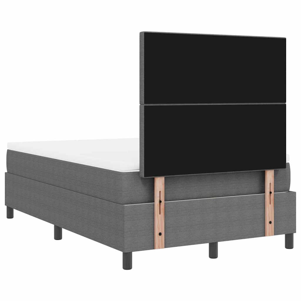 LED Box Spring Krevet Svijetlo siva i bijela. 120 x 200 cm