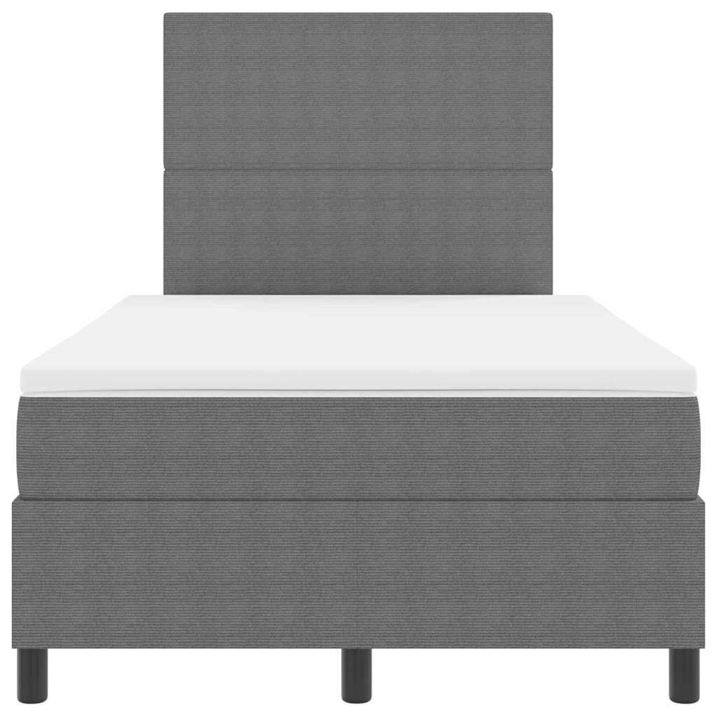 LED Box Spring Krevet Svijetlo siva i bijela. 120 x 200 cm